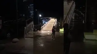 Ночной Дербент вид с лестницы  