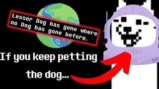 What happens if you keep petting the Lesser Dog? | Undertale Easter Eggs