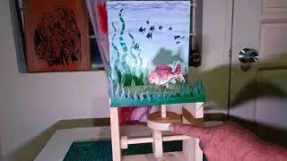 Simple wooden mechanical toy