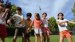 Relaxing Loop Kids Playing Football  29 minutes 29 sec