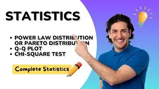 Power law Distribution or Pareto Distribution | Q Q Plot | Chi Square Test | Explained Staticstics |