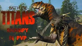 Being Supporting And Annoying Flying Rat! Rhampy In PVP  -Path of Titans Gameplay-