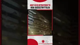 İsrail Başbakanı Netanyahu'nun ABD'de kaldığı otele "Aranıyor, tutuklayın." yazısı yansıtıldı