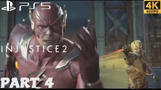 INJUSTICE 2 PS5 WALKTHROUGH GAMEPLAY PART 4 - THE FLASH / No Commentary