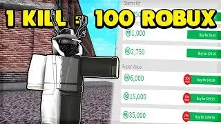 1 KILL = 100 ROBUX ON ROBLOX SUPER POWER TRAINING SIMULATOR