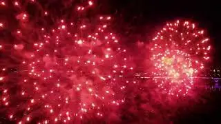 Салют с квадрокоптера  День города Дубна 2022