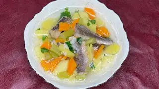 Лёгкий диетический суп с хеком. Диета стол 1 /Диета стол 5