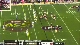 Florida State QB EJ Manuel vs Georgia Tech ᴴᴰ