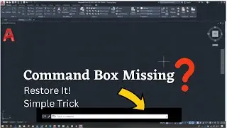 How to restore missing command bar/Line in AutoCAD