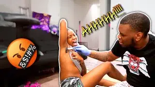 WAXING EACH ARM PITTS GOES WRONG | HE START CRYING