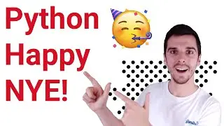 Happy New Year! - Beginner Python Program (Colorama and PyFiglet)