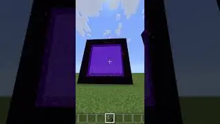 How Big Can Be Nether Portal In Minecraft 😂 #herobrine #minecraft #shorts #minecraftmods