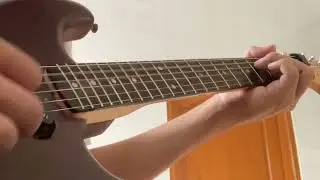 Metal riff improvisation in standard tuning