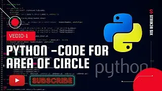 🔴🔥Area of circle python code🔥🔴 ||🔥Python code to calculate area of a circle ||🔴Area of circle🔴