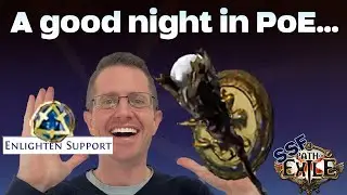 Dropping Enlighten Support and other items  - Path of Exile SSF / SRS