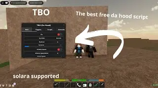 The BEST da hood gui script, Tbo, FREE, (Solara supported) da hood 2025