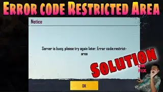 Pubg mobile SERVER is busy, please try again later. ERROR code restricted Area PUBG BAN INDIA SERVER