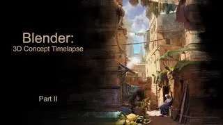 Carefree childhood - Blender 3D concept Timelapse (Part II)