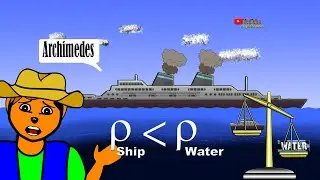 Why the ship can float on the surface of water animation