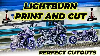 how to use Lightburn Print and Cut Feature to Laser cut anything Perfect Co2 Laser Cutouts