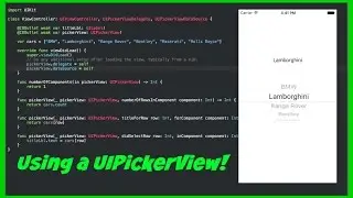 [Swift 3 Tutorial] - How to use a UIPickerView