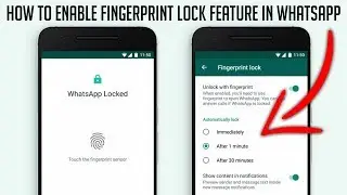 How to Enable Fingerprint Lock on WhatsApp 2019 | Official Update ✓