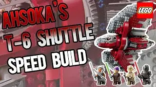 Lego Ahsoka Tano's T-6 Jedi Shuttle Speed Build - Set 75362 #lego #legostarwars #legocity