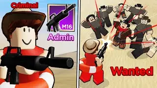 Killing EVERYONE with the M16 ADMIN WEAPON (Roblox Wild West)