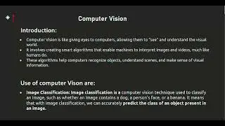 What is computer vision | uses | appilications