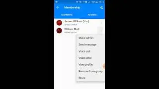 How to remove someone from a group conversation messenger