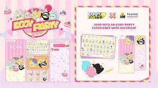 Eggy Party X Facemoji Collab Keyboard Video - Eggy Party