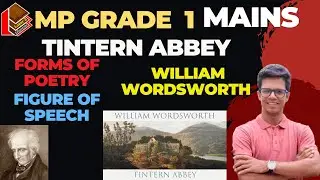 Tintern Abbey By William Wordsworth I Mp Grade 1 English Literature I
