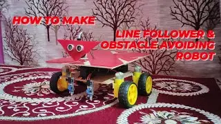 How To Make Line Following And Obstacle avoiding Robot
