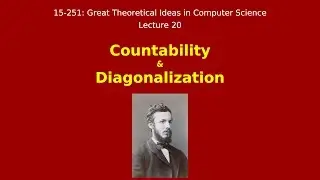 Great Ideas in Theoretical Computer Science: Countability and Diagonalization (Spring 2013)