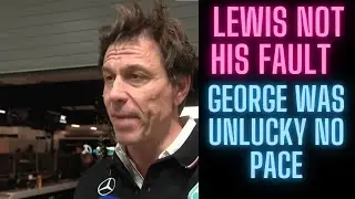 TOTO Wolff interview Las vegas GP  race 2023  shocking