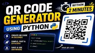 Python QR Code Generator Project | Create, Save & Use QR Codes Instantly (Full Tutorial)🐍🔥