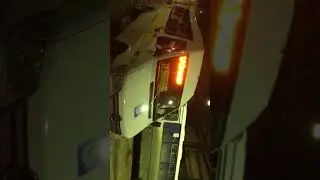 Табло и автоинформатор на микроавтобусе маршрутке в городе Ухте