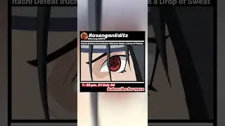 Itachi Defeat Oruchimaru Without Make a Drop of Sweat