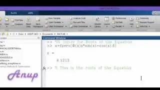 Matlab Solver Roots of the Equation