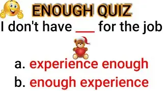 English Grammar Quiz: 
