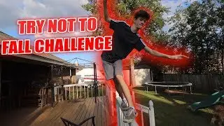 TRY NOT TO FALL OFF THE BEAM CHALLENGE!