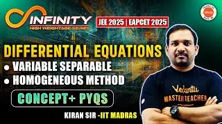 Differential Equations - Homogenous Method | Concept + PYQs | AP & TS | JEE EAPCET 2025 | Kiran Sir