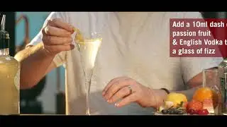 Passion fruit Champagne Cocktail