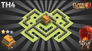 BEST TOWN HALL4 BASE | TH4 BASE COPY LINK - CLASH OF CLANS