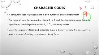 12  Character Codes   ASCII   EBCDIC