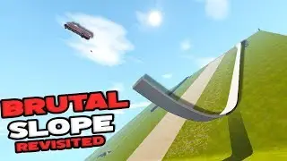 The Most BRUTAL Jump in BeamNG! Brutal Slope CARNAGE! - BeamNG Drive Mods