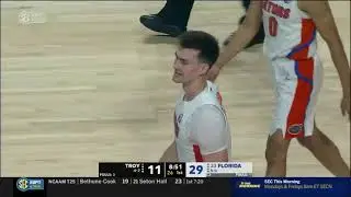 Troy vs #23 Florida | FLA 84, TROY 45 | NCAA COLLEGE BASKETBALL | 11/28/2021