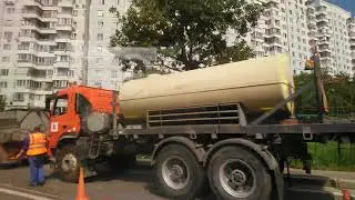 Москва Поездка на автобусе 144 (4-я часть) ул. Удальцова-Зона отдыха. Вид из окна.