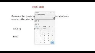 Simple C++ Program for even odd number