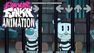 Prisoners Cuphead & Mugman in Friday Night Funkin' be like - FNF Show Animation
